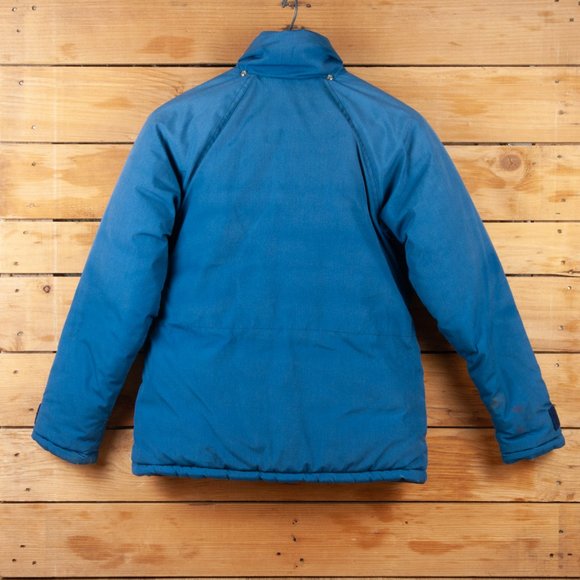 Vintage 80s The North Face Blue Poly Fill Jacket- Brown Label, Made in USA - Picture 11 of 14
